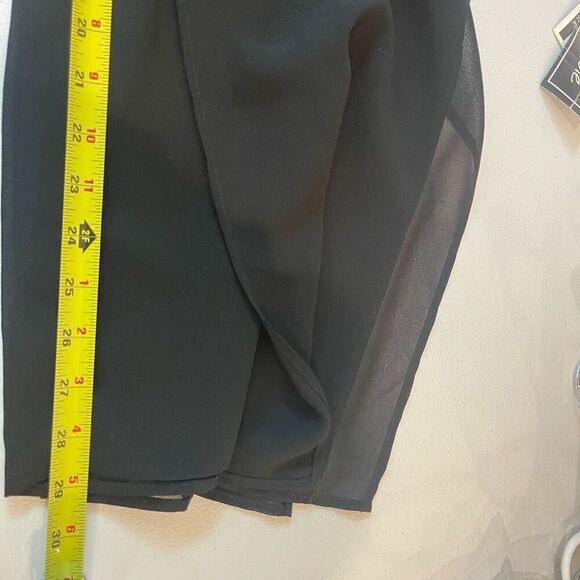 Vintage Sheri Martin Jumpsuit 16 Black Gold Classy Chevron‎ Formal Event - Picture 14 of 16